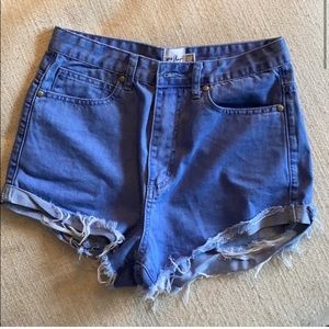Princess Polly ✨High Waist Jean Shorts.  Brand New